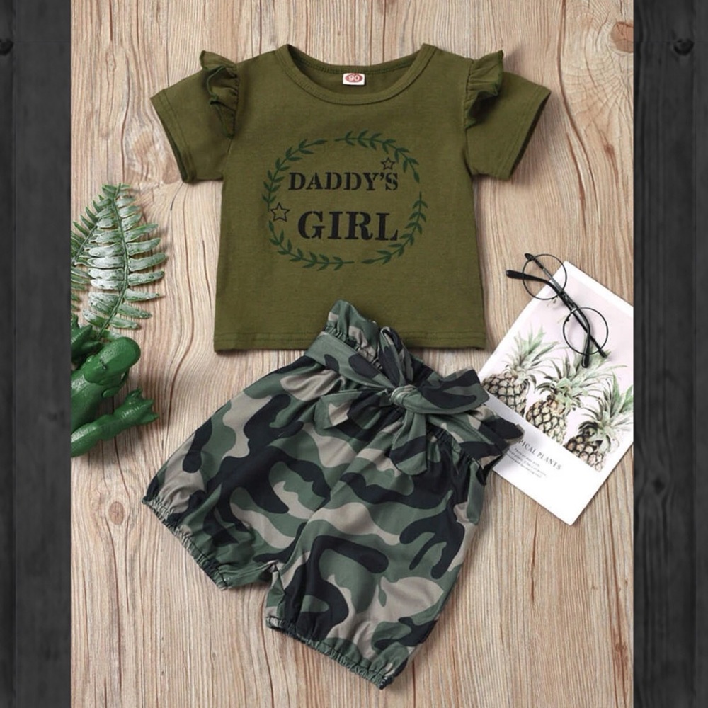 Toddler Girls Boutique Set “Daddy’s Girl” Sz 100 2T/3T NEW!
